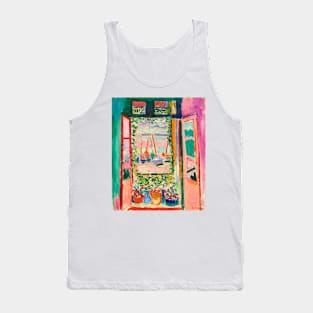 Open Window Painting Henri Matisse Shirt Dress Tank Top